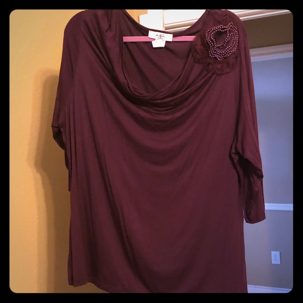 Deep plum blouse